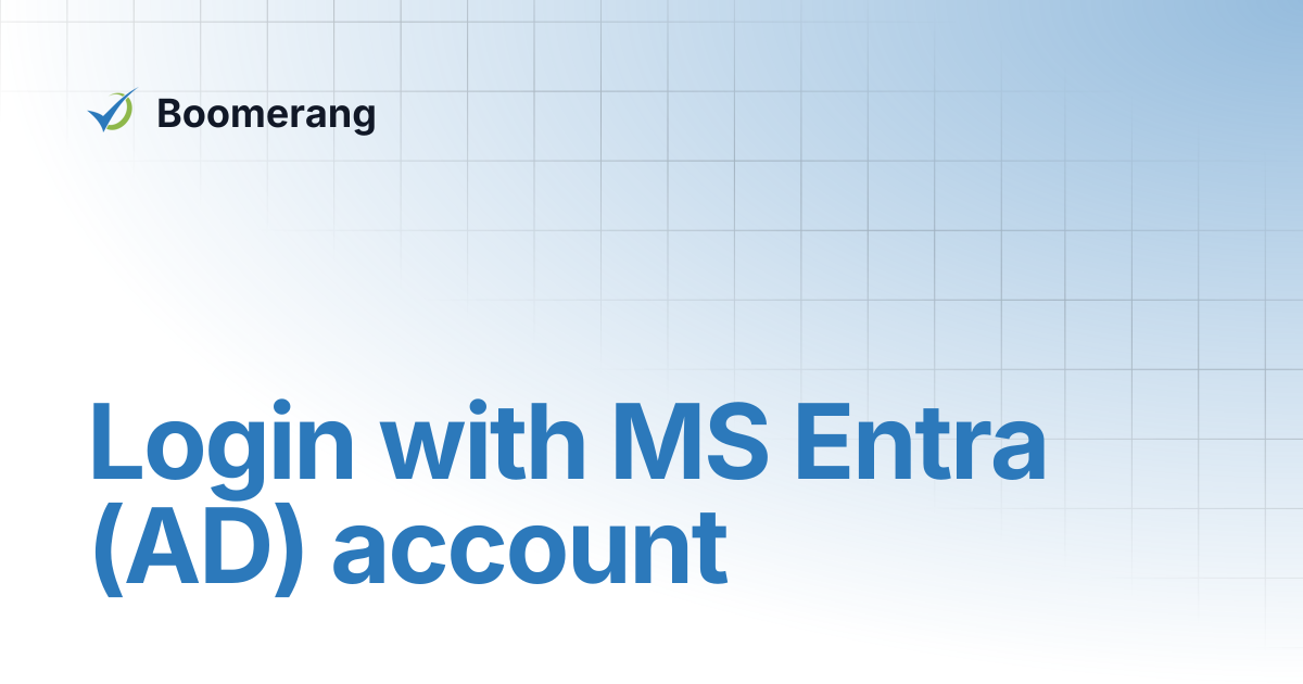 Login with MS Entra (AD) account | A-B3 Domain Administrator Manual ...