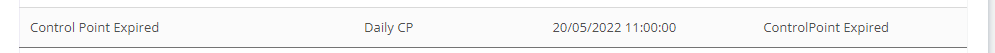 Control point shown again after automatic expiry signing